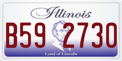 IL license plate B592730