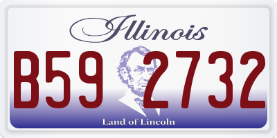 IL license plate B592732