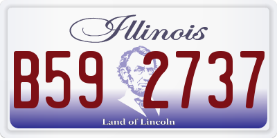IL license plate B592737