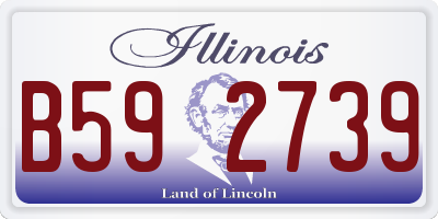 IL license plate B592739