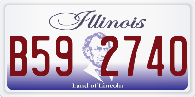 IL license plate B592740