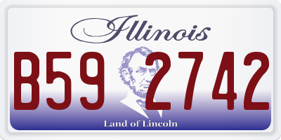IL license plate B592742