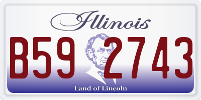 IL license plate B592743