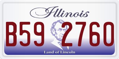 IL license plate B592760