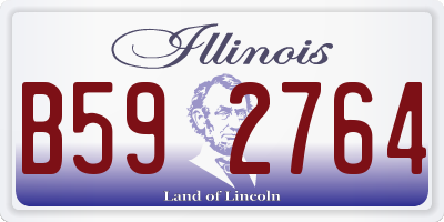 IL license plate B592764