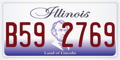 IL license plate B592769
