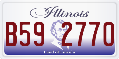 IL license plate B592770