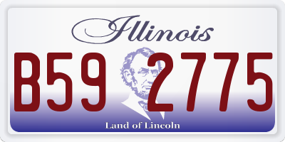 IL license plate B592775