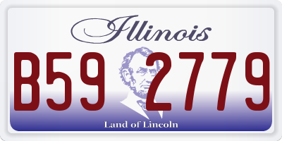 IL license plate B592779