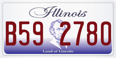 IL license plate B592780