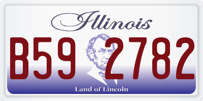 IL license plate B592782