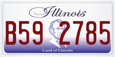 IL license plate B592785