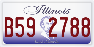 IL license plate B592788
