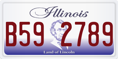IL license plate B592789
