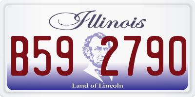 IL license plate B592790