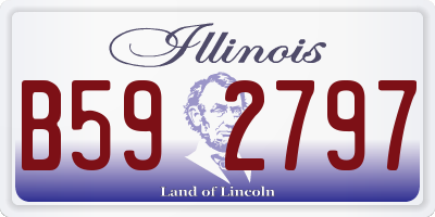 IL license plate B592797