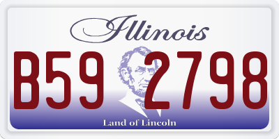 IL license plate B592798
