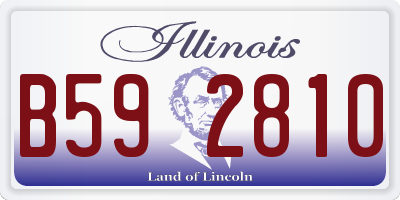 IL license plate B592810