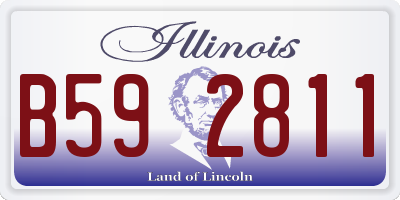 IL license plate B592811