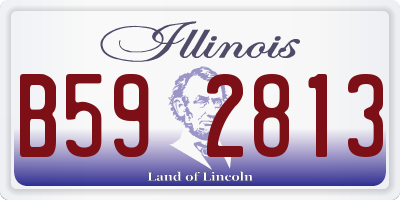 IL license plate B592813