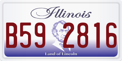 IL license plate B592816