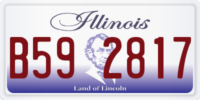 IL license plate B592817