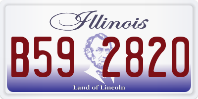 IL license plate B592820