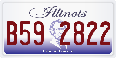 IL license plate B592822