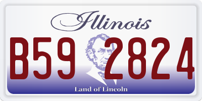 IL license plate B592824