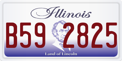 IL license plate B592825