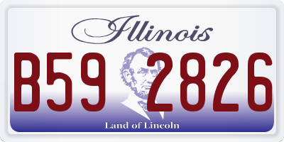 IL license plate B592826