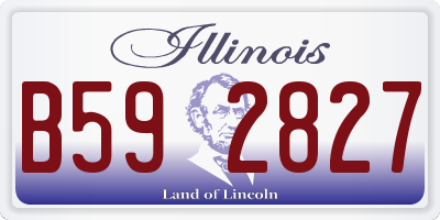 IL license plate B592827