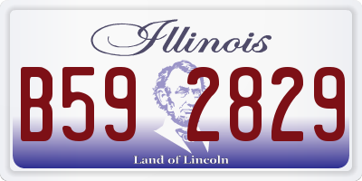 IL license plate B592829