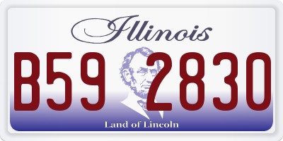 IL license plate B592830