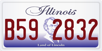 IL license plate B592832