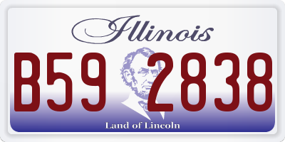 IL license plate B592838