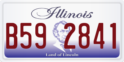 IL license plate B592841