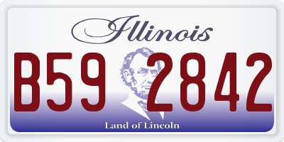 IL license plate B592842