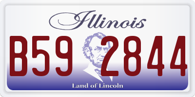 IL license plate B592844