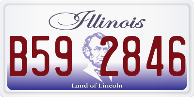 IL license plate B592846