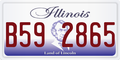 IL license plate B592865