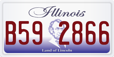 IL license plate B592866
