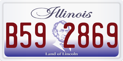 IL license plate B592869