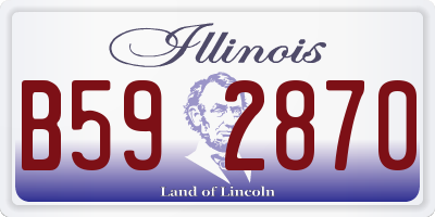 IL license plate B592870