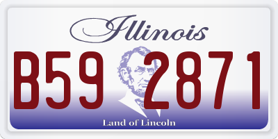IL license plate B592871