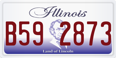 IL license plate B592873