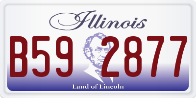 IL license plate B592877