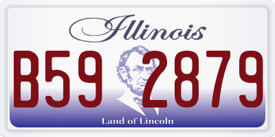 IL license plate B592879