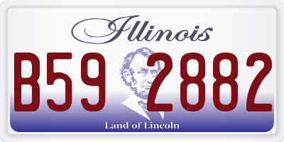 IL license plate B592882