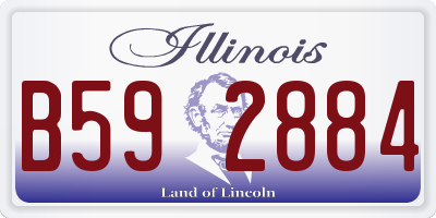 IL license plate B592884